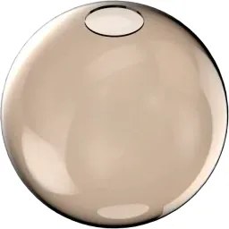 Mapa single solo vetro sfera d.20cm ambra