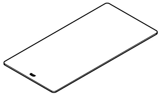 GROHE 40787L00 - Mensola in vetro 490 × 240 × 19 mm trasparente