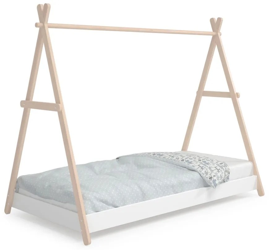 Letto per bambini in legno di pino bianco/naturale 90x200 cm Trufa - Marckeric