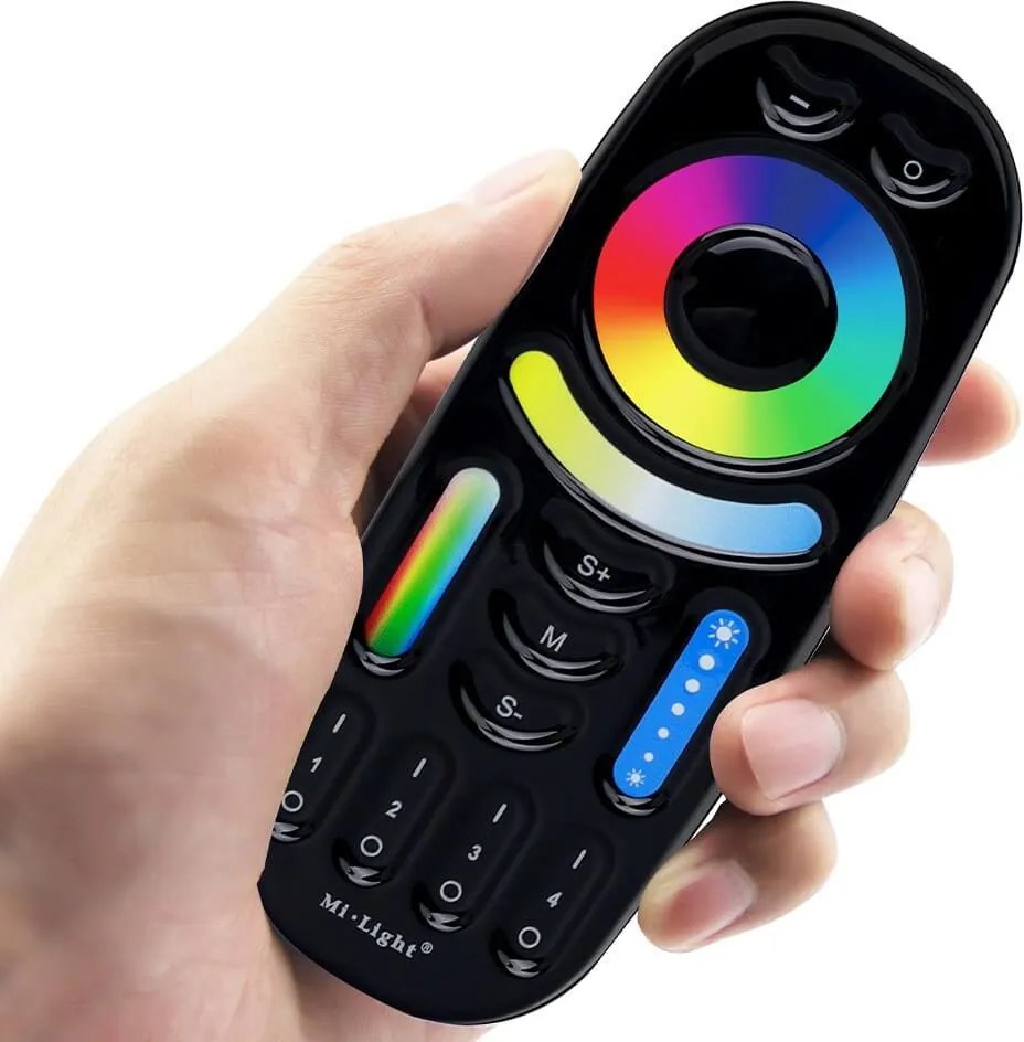 Telecomando RGB / RGBW / RGB+CCT 4-Zone Full Touch - Nero