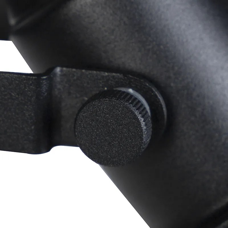 Lampada da terra industriale nera con oro 1 luce - Tommy