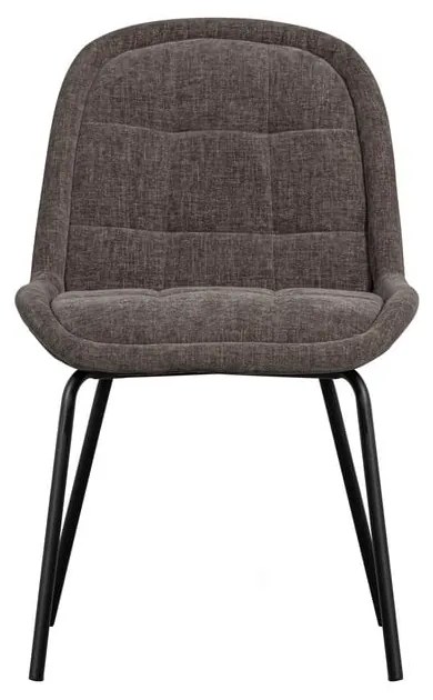 Sedie da pranzo in set grigie in velluto 2 pz Crate – WOOOD