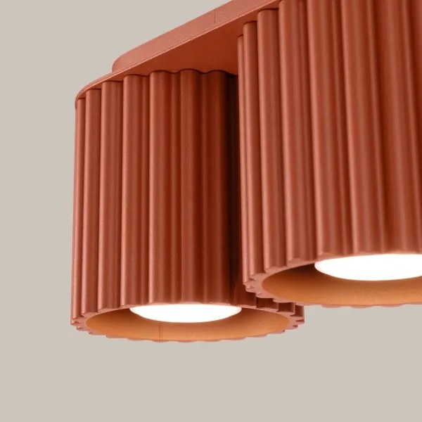 Sollux SL.1800 - Faretto AURA 2xGU10/10W/230V arancione