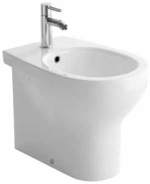 Globo Grace Bidet Monoforo a pavimento in ceramica Bianco Lucido