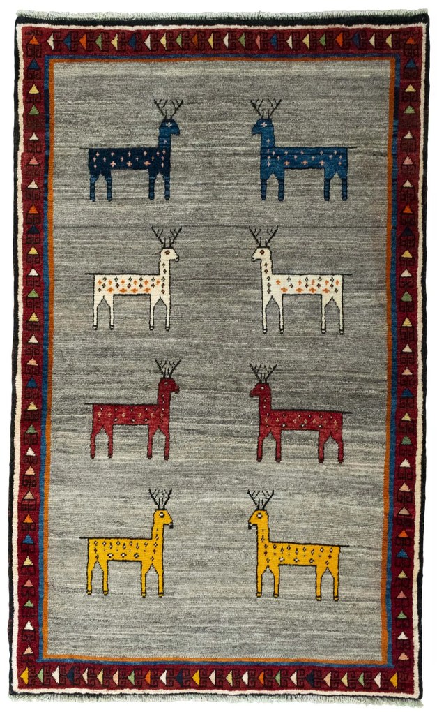 Gabbeh Tappeto persiano 200 x 120 Nero (Iran) Annodato A Mano