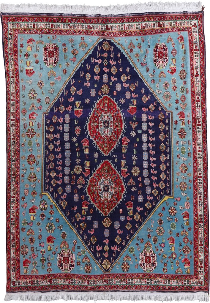 Gashghai Tappeto 200x270 (Iran) Annodato A Mano