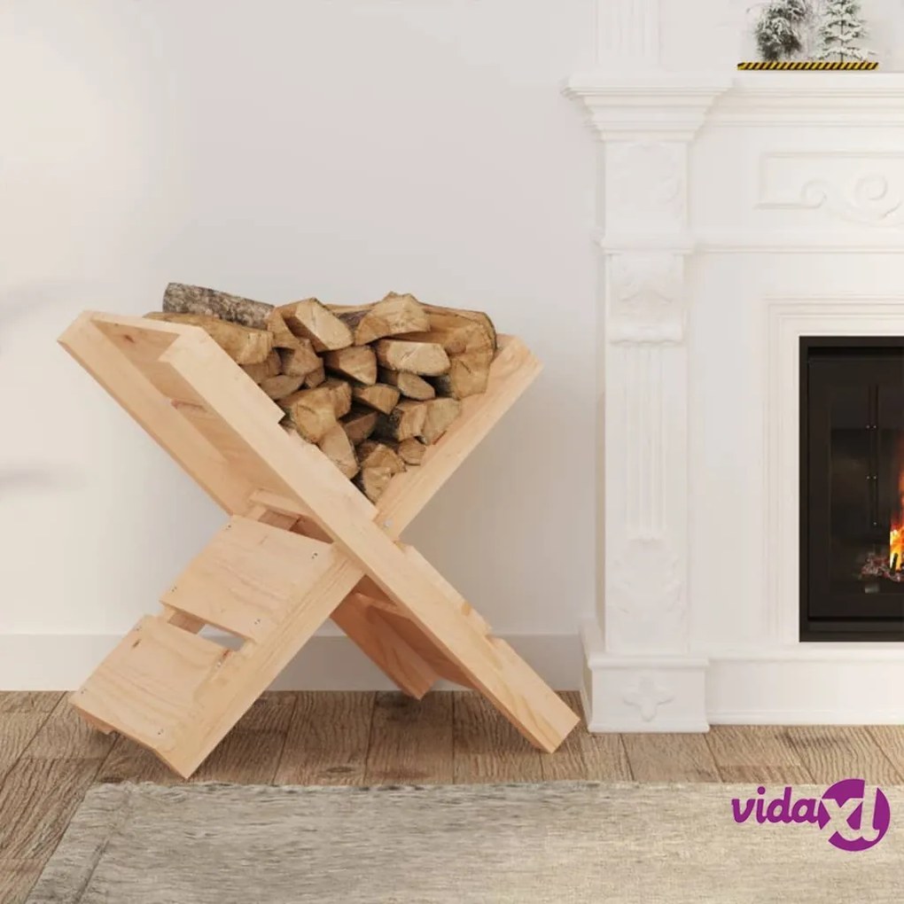 vidaXL Portaceppi 47x39,5x48 cm in Legno Massello di Pino