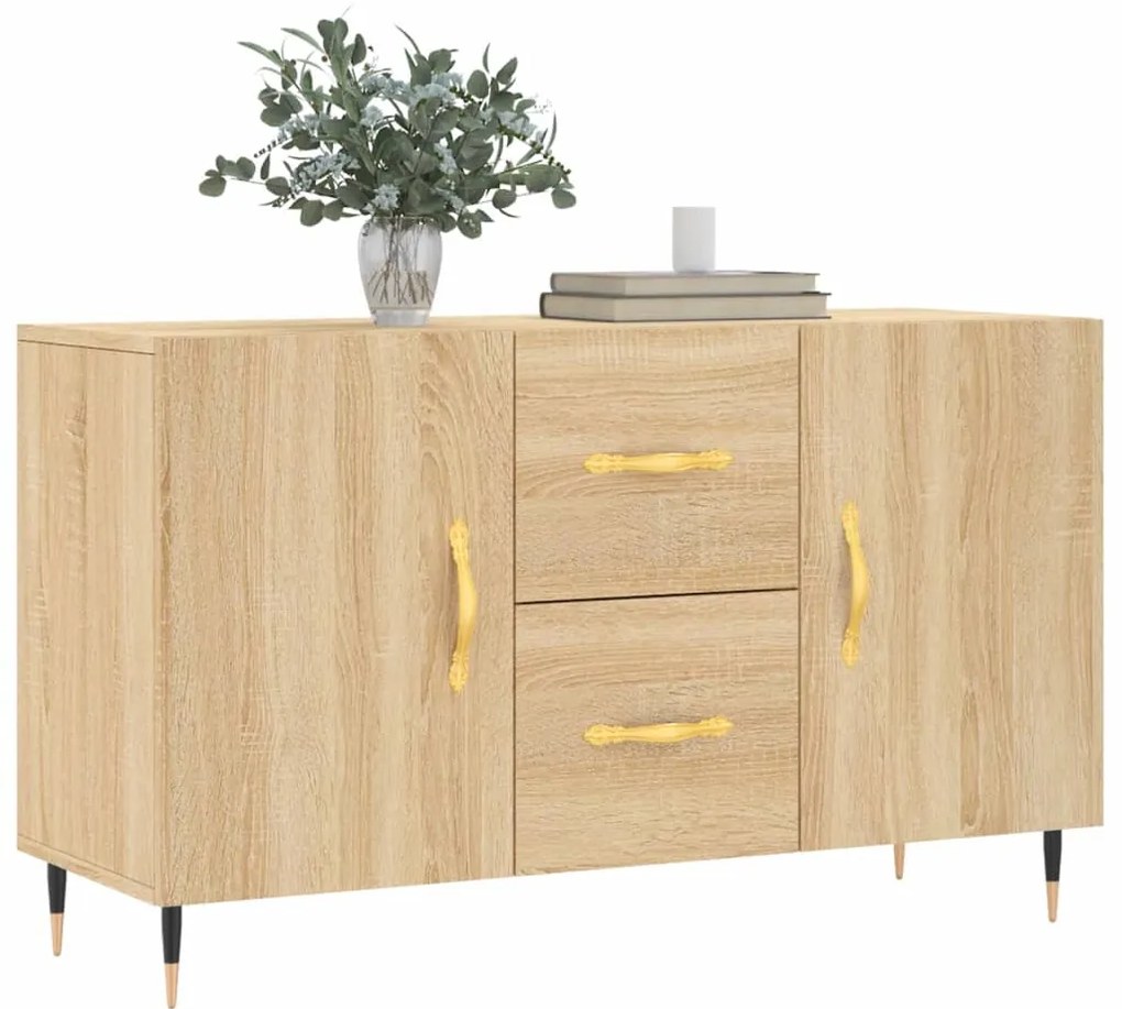 Credenza rovere sonoma 100x36x60 cm in legno multistrato