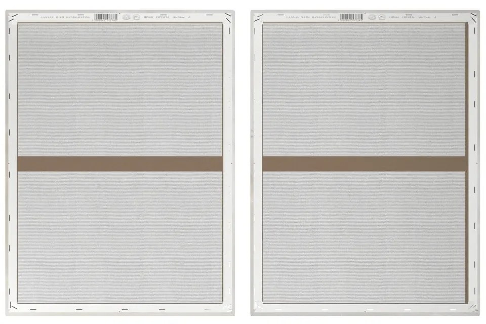 Set di quadri con elementi dipinti a mano 2 pz 50x70 cm Crystal – Styler