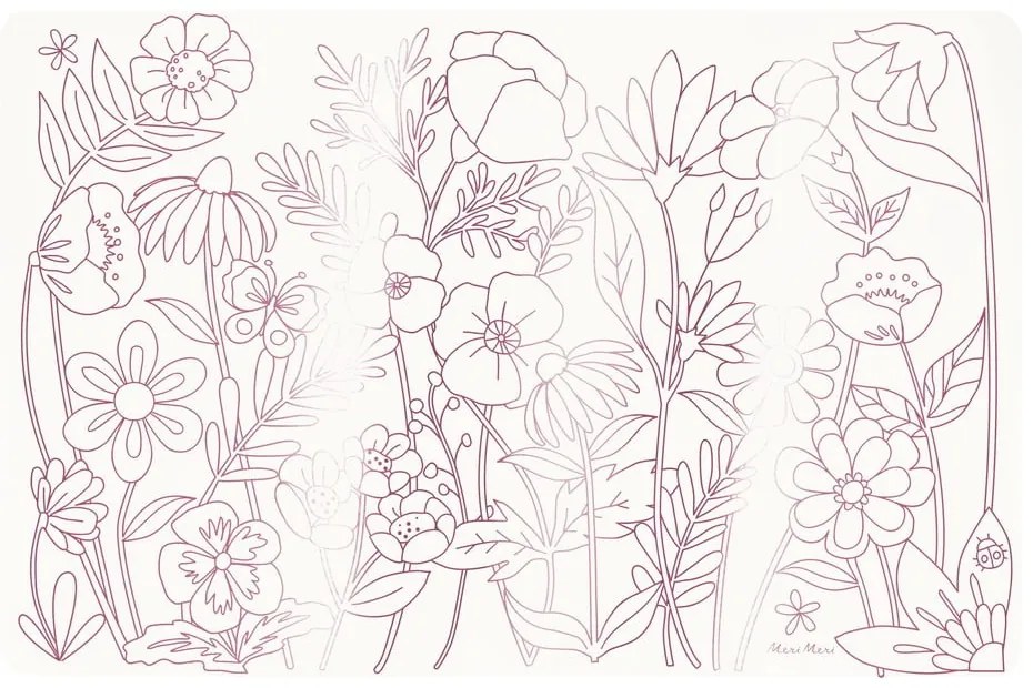 Tovagliette di carta in set da 8 pezzi 28x42,5 cm Butterflies & Flowers - Meri Meri