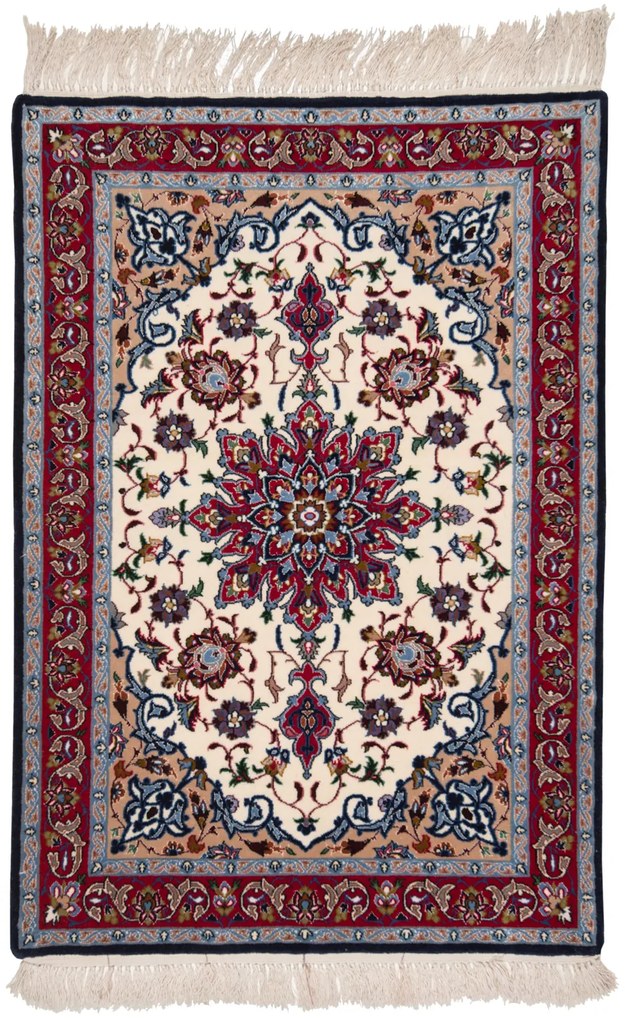 Isfahan Tappeto 70x100 (Iran) Annodato A Mano