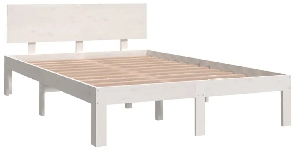 Giroletto Bianco in Legno Massello 120x190 cm Small Double