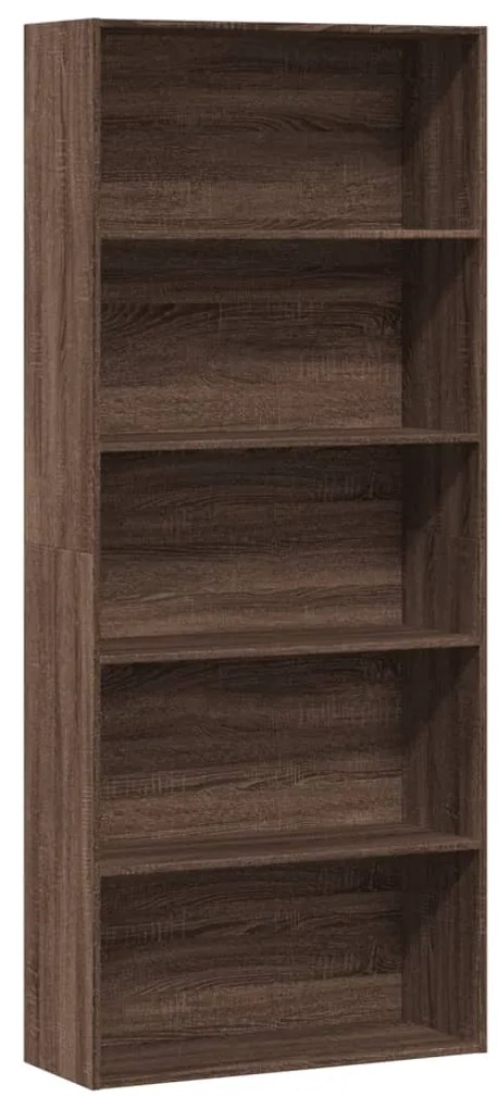 Libreria Rovere Marrone 80x30x189 Cm İn Legno Multistrato /