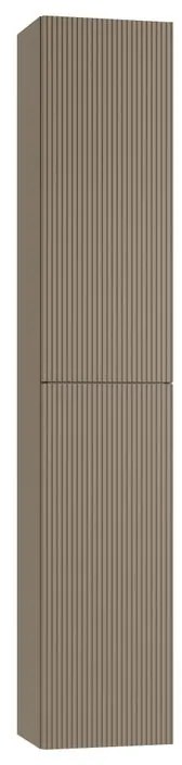 Colonna per mobile bagno Opera 2 ante P 27 x L 30 x H 160 cm laccato opaco nocciola cannettato