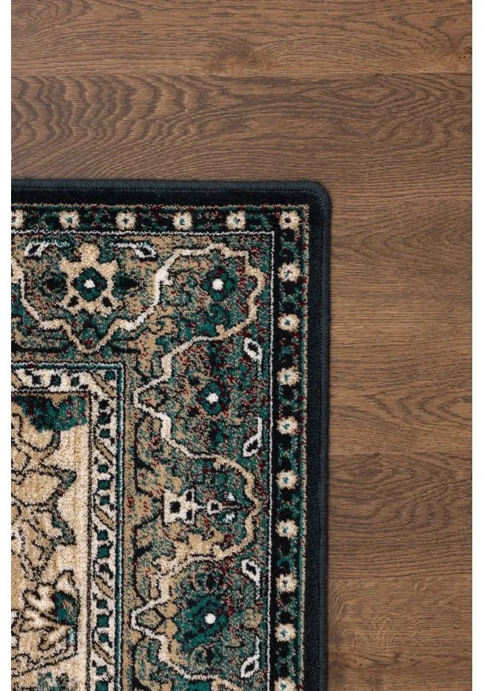 Tappeto in lana verde scuro 200x300 cm Ava - Agnella