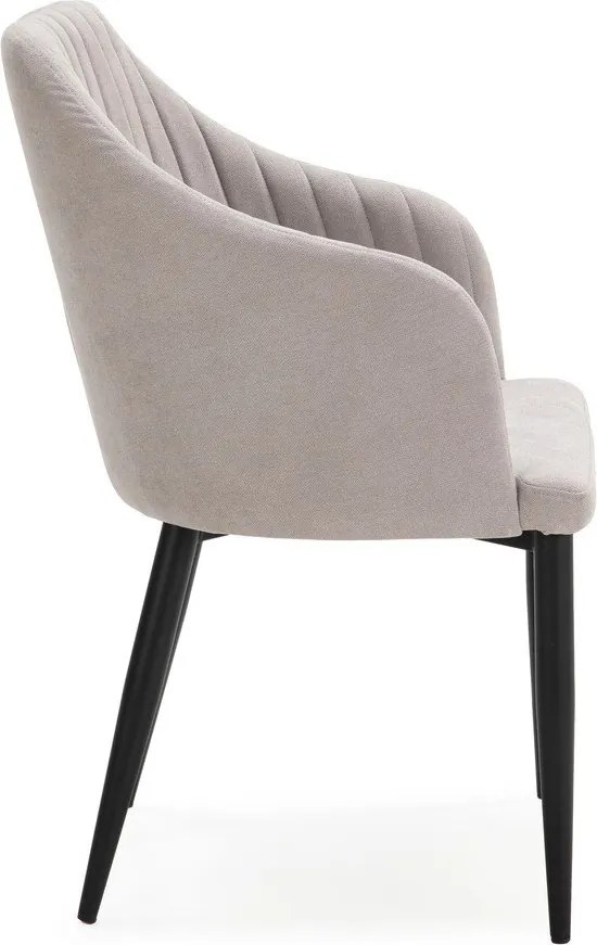 Set di sedie da pranzo grigio chiaro in imbottito 2 pz Nadi – Marckeric