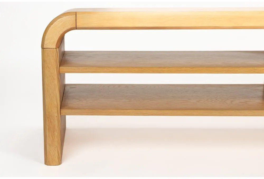 Mobile TV di colore naturale con effetto rovere 160x45x40 cm Brave – Zuiver