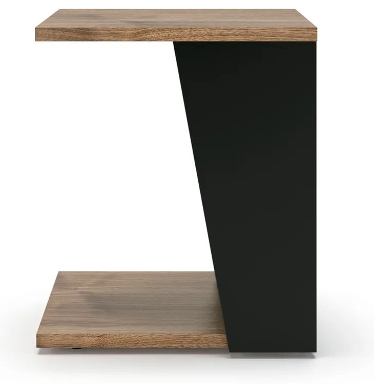 Tavolino con piano in legno di noce 40x40 cm Albi - TemaHome