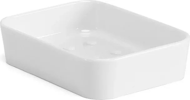 Porta sapone bagno bianco in plastica Star