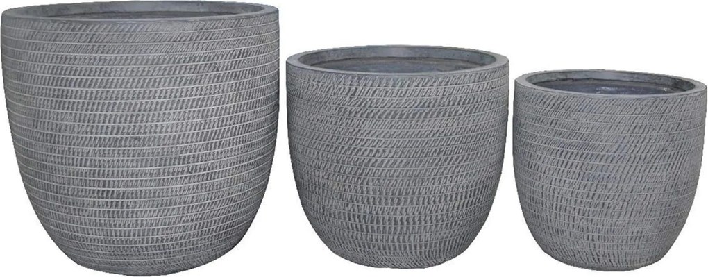 ALICIA - set di 3 vasi