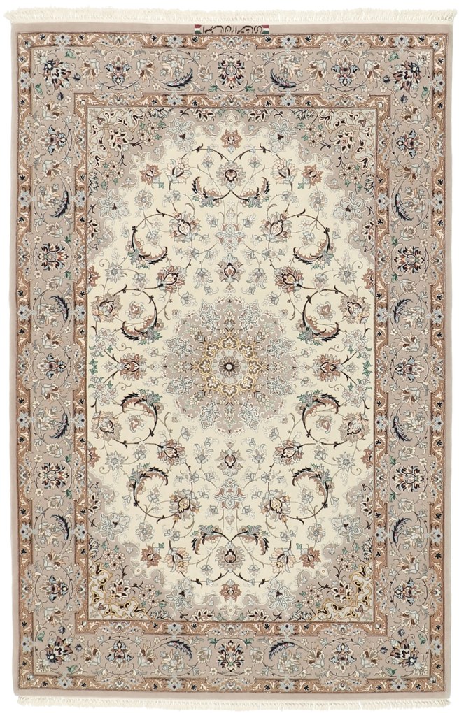 Isfahan Tappeto 170x110 (Iran) Annodato A Mano