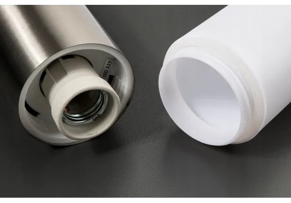 Lampada LED da esterno dimmerabile LIVIA 1xE27/6W/230V 45 cm IP44 argento