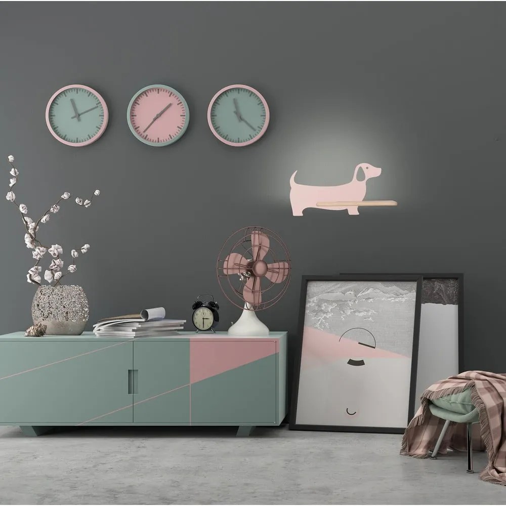 Apparecchio rosa per bambini Dog - Candellux Lighting
