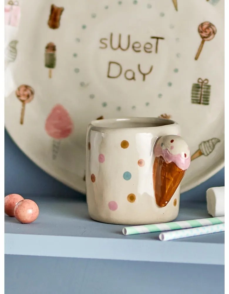 Tazza per bambini beige in ceramica 255 ml Creamy – Bloomingville Mini