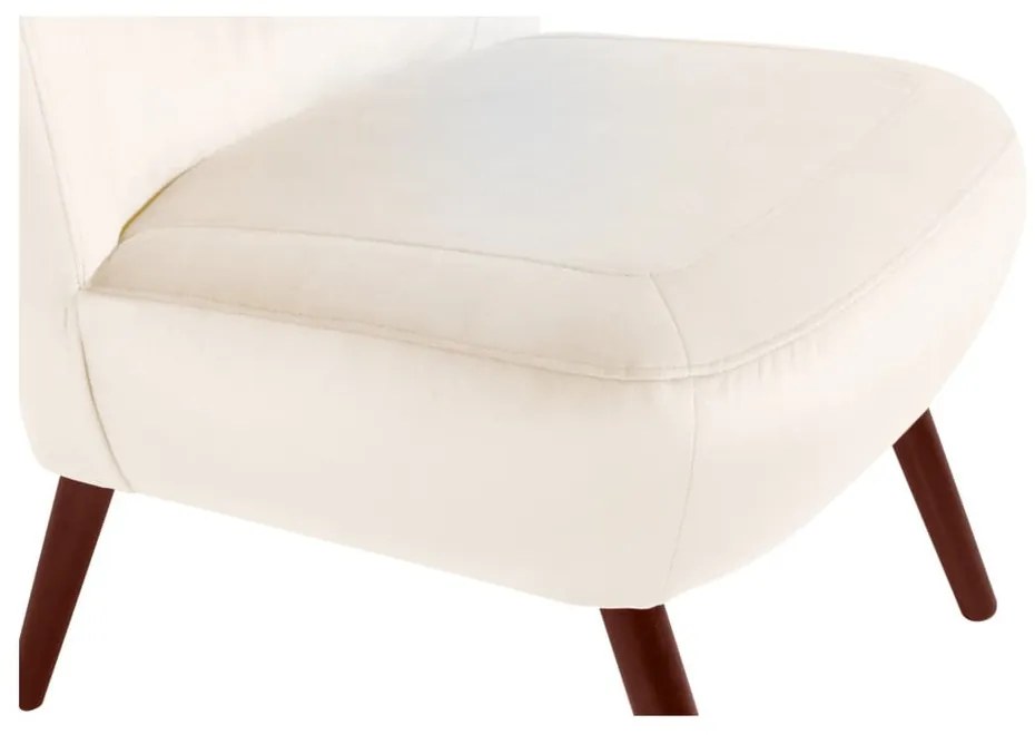 Poltrona in velluto crema Sari - Max Winzer