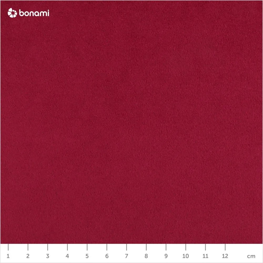 Poggiapiedi in velluto rosso Santo - Milo Casa