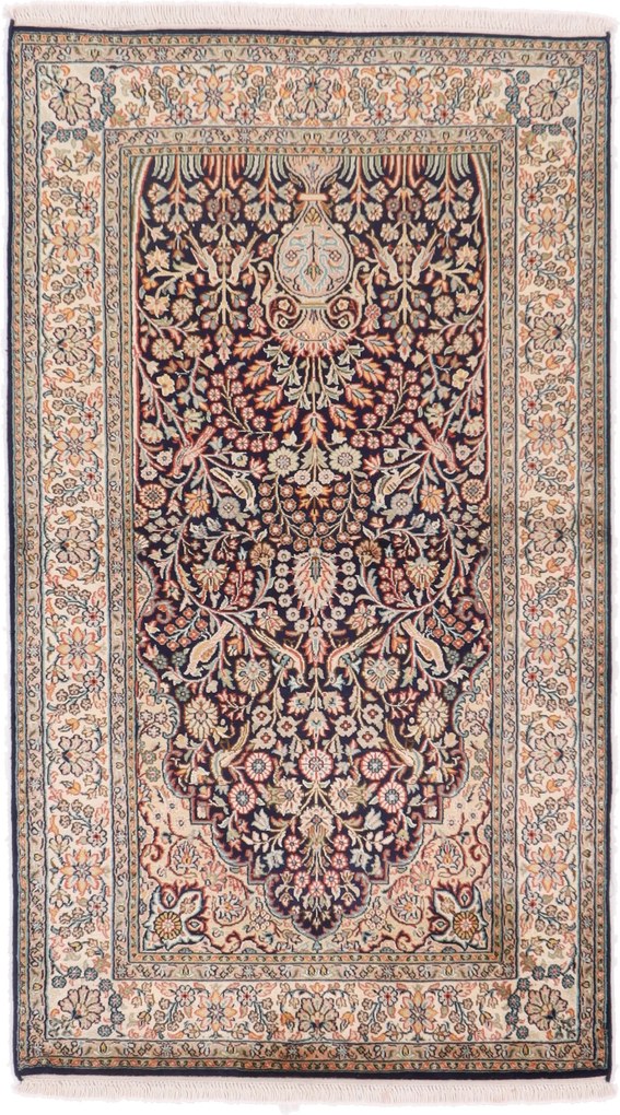 Cashmere Silk Tappeto orientale 90x160 (Indian) Annodato A Mano