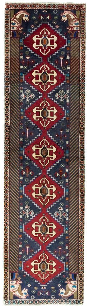 Shiraz Tappeto persiano 260 x 70 (Iran) Annodato A Mano