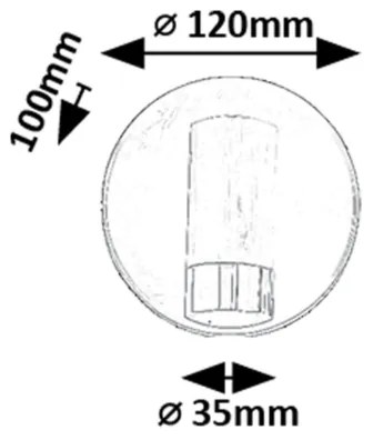 Rabalux 75040 - Luce Spot da parete a LED KADIR LED/3W/230V 4000K