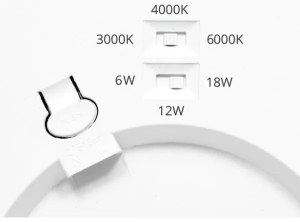 Ecolite WPCB2-18W/HF/BI - Pannello LED con sensore LEXA LED/6/12/18W/230V