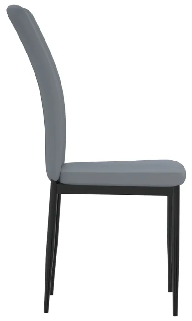 Sedie da pranzo 4 pz grigio chiaro in velluto