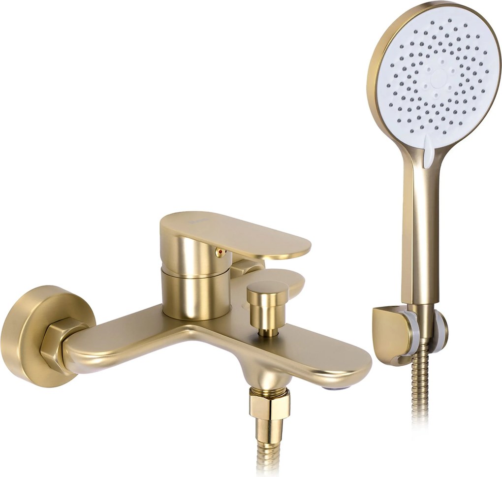 Rubinetto da vasca REA DROP Brush Gold