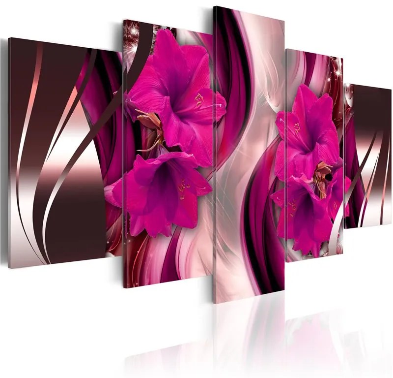 Quadro Fuchsia Evening  Colore Marrone, Dimensioni e Misure 200x100