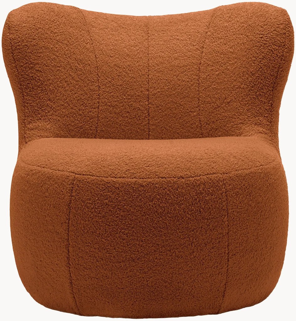 Poltrona lounge imbottita arancione freistil173