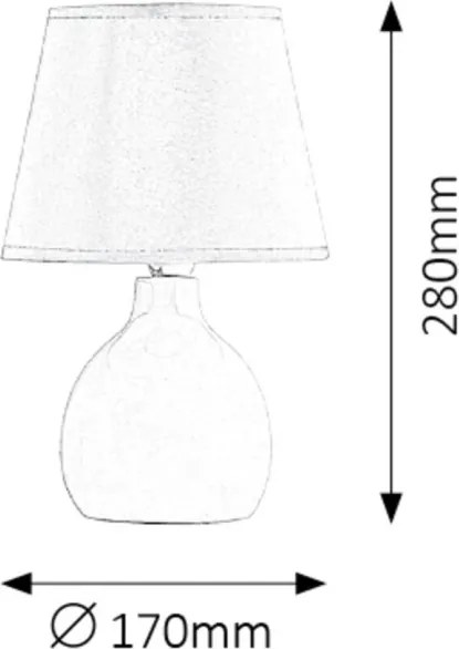 Rabalux 4478 - Lampada da tavolo INGRID 1xE14/40W/230V
