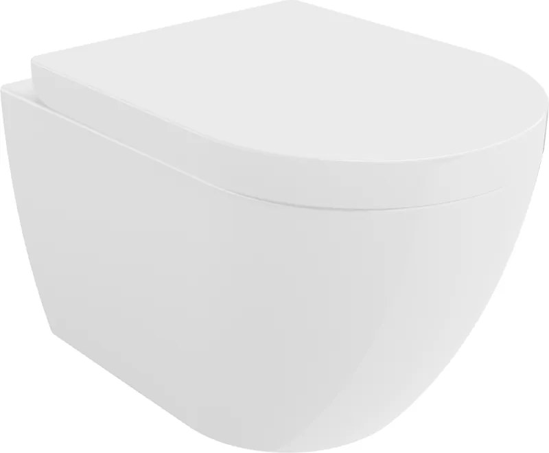 Mexen Lena wc con sedile a chiusura rallentata rigido, bianco lucido - 30298000