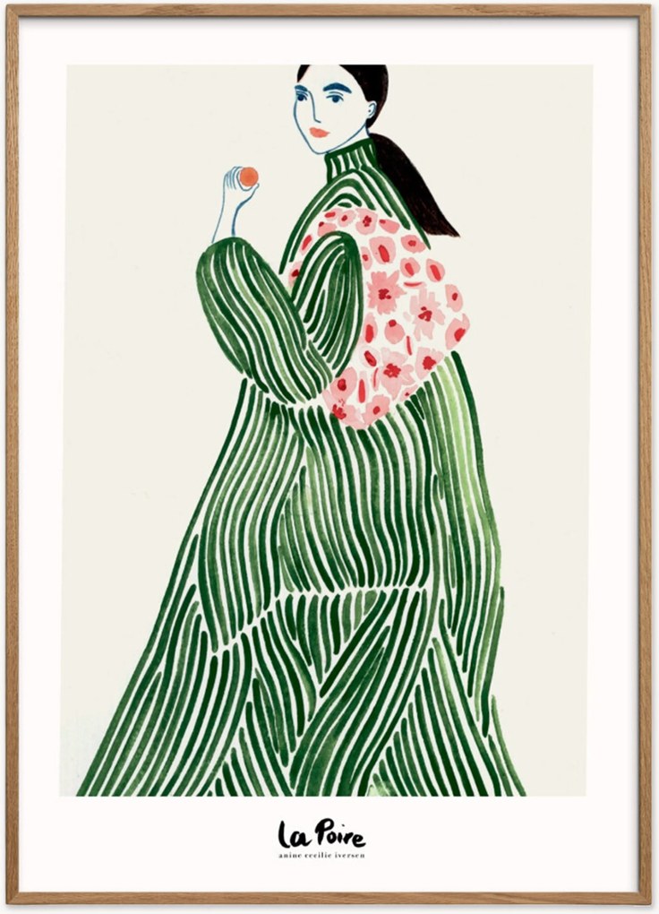 Stampa digitale incorniciata Green Coat