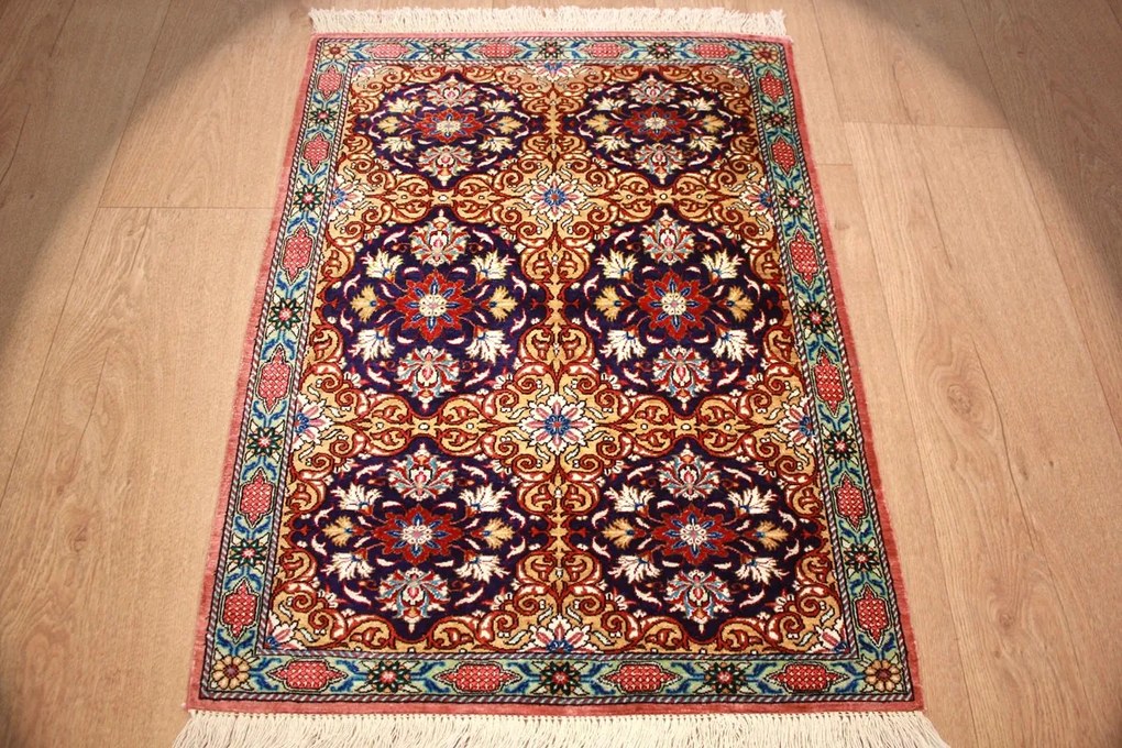 Ghom Tappeto 50 x 80 (Iran) Annodato A Mano