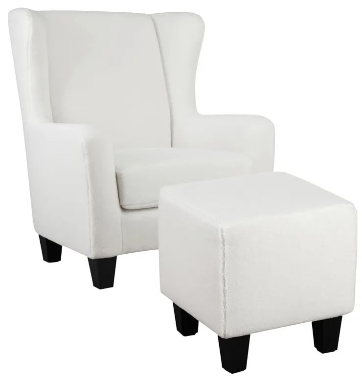 Poltrona in velluto bianco Zhili - Støraa