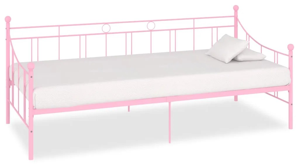 Telaio Divano Letto Rosa İn Metallo 90x200 Cm /