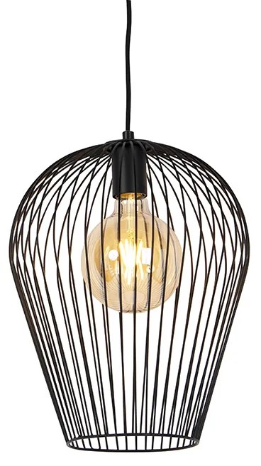 Lampada a sospensione di design nera - Wire Ario