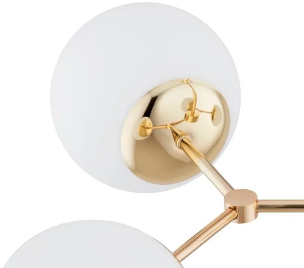 Lampadario on a pole FOTON 4xE14/40W/230V oro/bianco