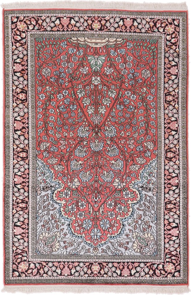 Cashmere Silk Tappeto orientale 190 x 120 (Indian) Annodato A Mano