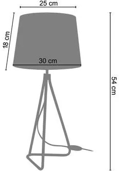 Tosel  Lampade d’ufficio lampada da comodino tondo metallo nero e rame  Tosel