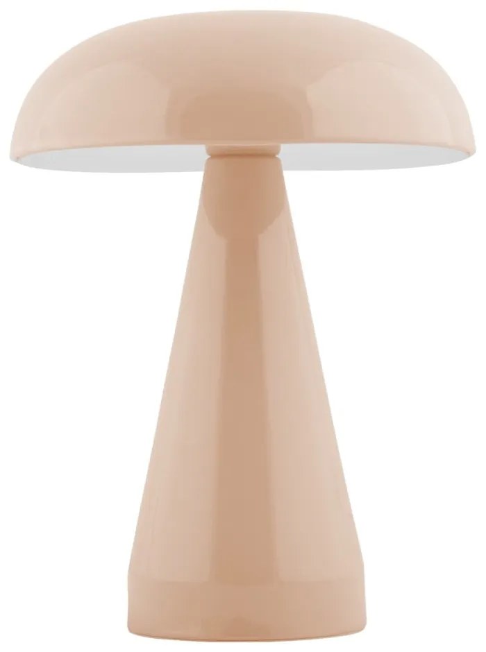 Lampada da tavolo dimmerabile a LED beige con paralume in metallo (altezza 20,5 cm) Rachel - Leitmotiv