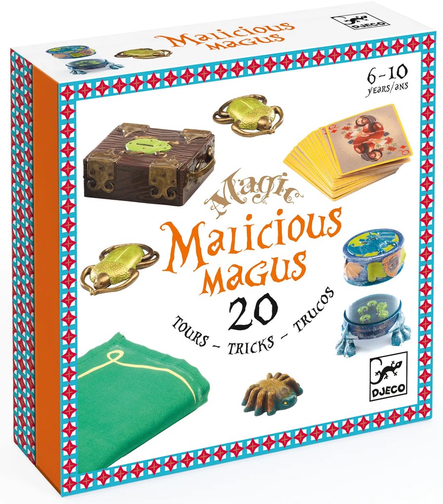 Djeco Magic - Malicious Magus - set di 20 trucchi magici